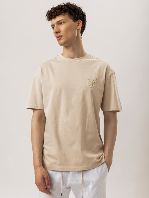 T-SHIRT OVER SIZE Cream / XXS