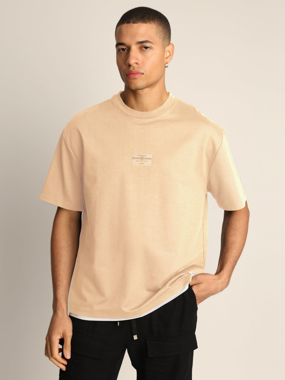 T-SHIRT OVER SIZE Stone / XXS