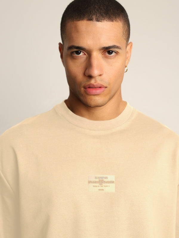 T-SHIRT OVER SIZE Stone / XXS