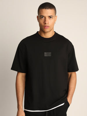 T-SHIRT OVER SIZE Black / XXS