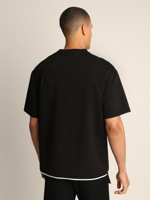 T-SHIRT OVER SIZE Black / XXS