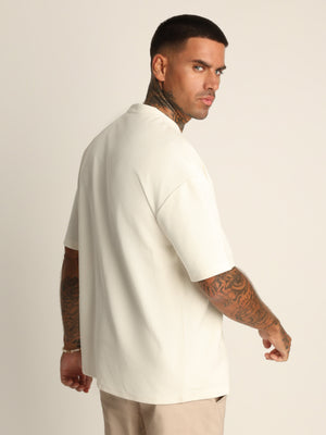 T-SHIRT OVER SIZE Cream / XXS