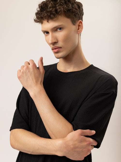 T-SHIRT OVER SIZE Black / XXS