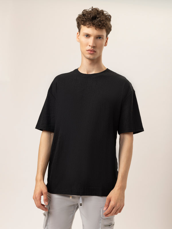 T-SHIRT OVER SIZE Black / XXS
