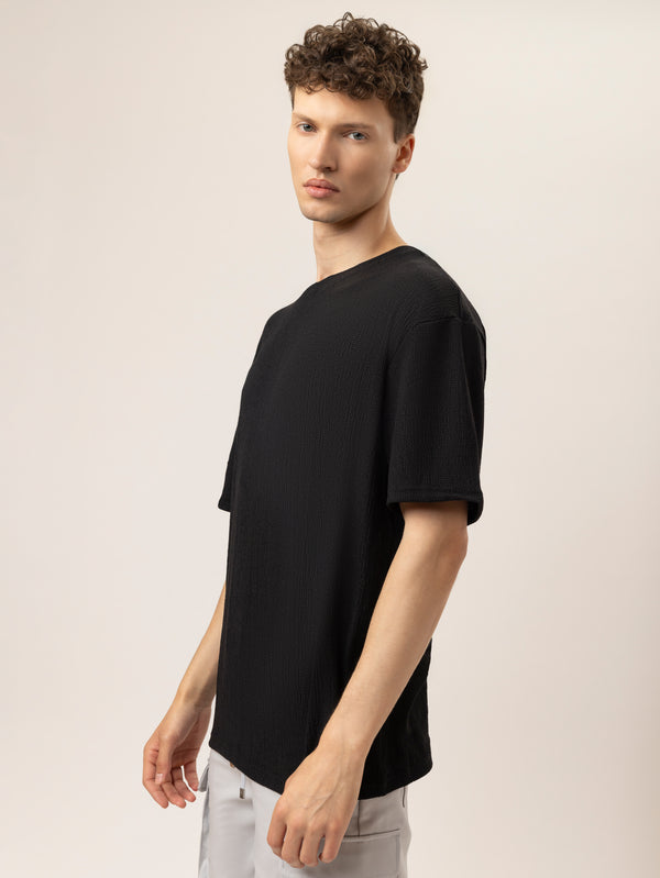 T-SHIRT OVER SIZE Black / XXS