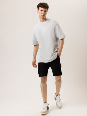 T-SHIRT OVER SIZE Light Gray / XXS
