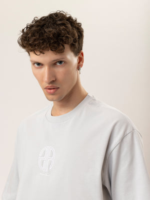 T-SHIRT OVER SIZE Light Gray / XXS