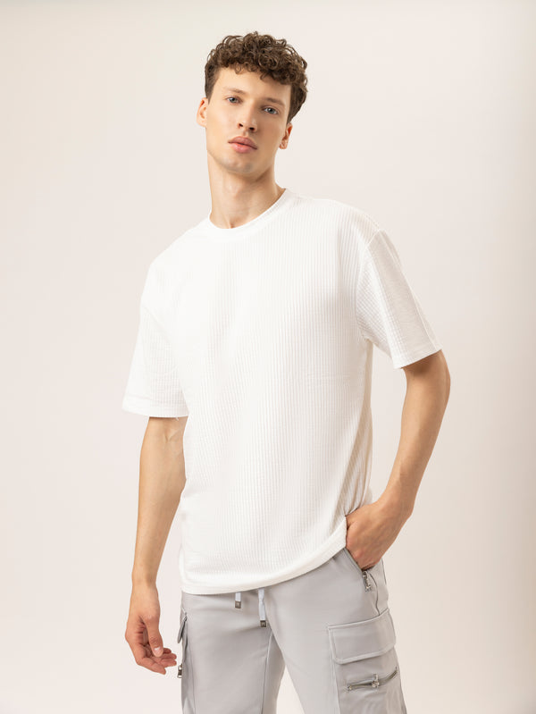 T-SHIRT OVER SIZE Cream / XXS