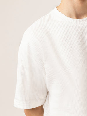 T-SHIRT OVER SIZE Cream / XXS