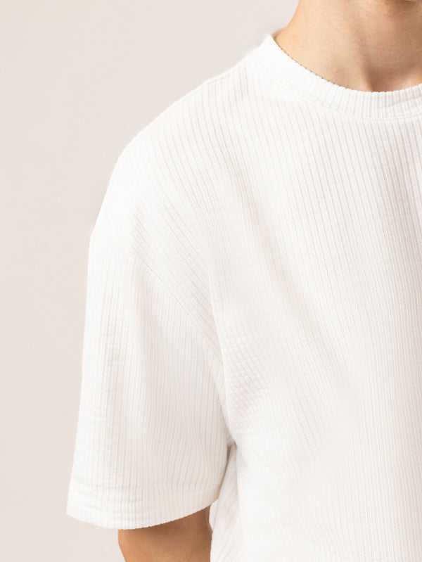 T-SHIRT OVER SIZE Cream / XXS