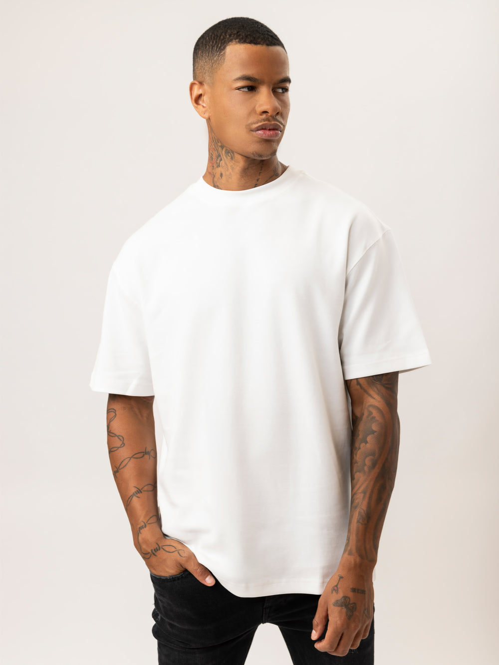T-SHIRT OVER SIZE Cream / XXS