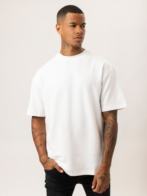 T-SHIRT OVER SIZE Cream / XXS