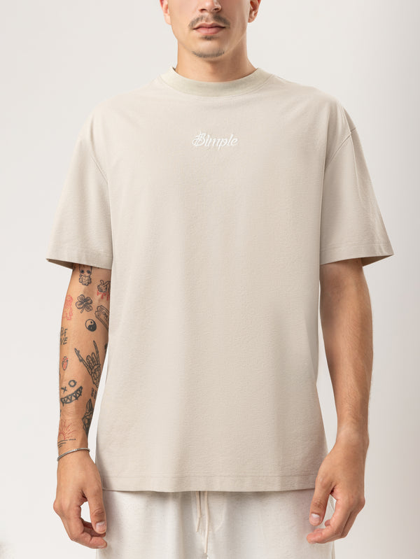 T-SHIRT OVER SIZE Stone / XXS