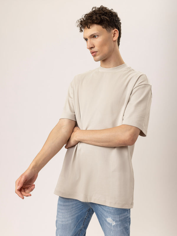 T-SHIRT OVER SIZE Stone / XXS