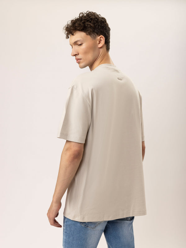 T-SHIRT OVER SIZE Stone / XXS