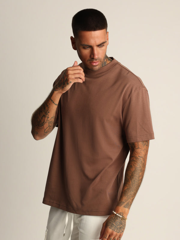 T-SHIRT OVER SIZE Brown / XXS