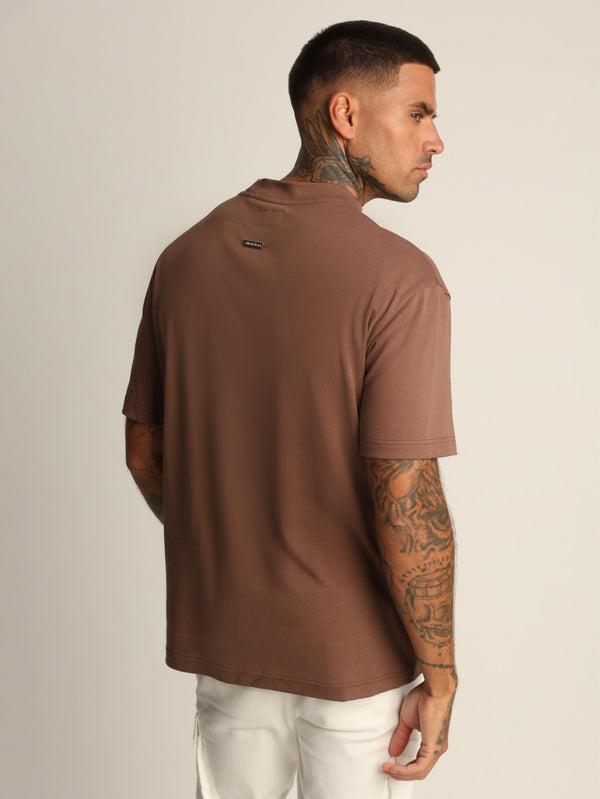 T-SHIRT OVER SIZE Brown / XXS