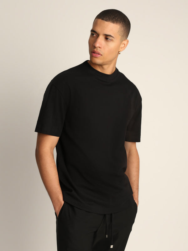 T-SHIRT OVER SIZE Black / XXS