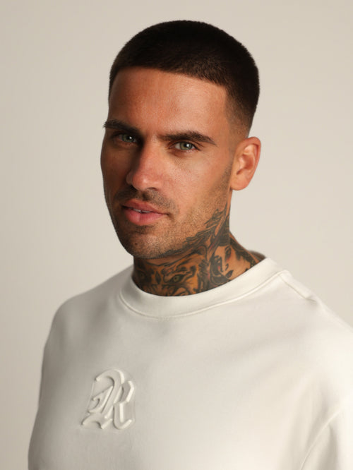 T-SHIRT OVER SIZE Cream / XXS