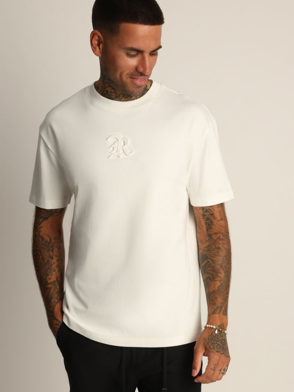 T-SHIRT OVER SIZE Cream / XXS