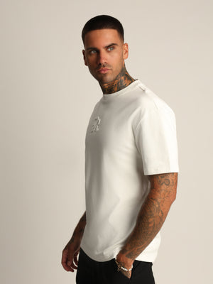 T-SHIRT OVER SIZE Cream / XXS