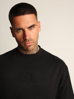 T-SHIRT OVER SIZE Black / XXS