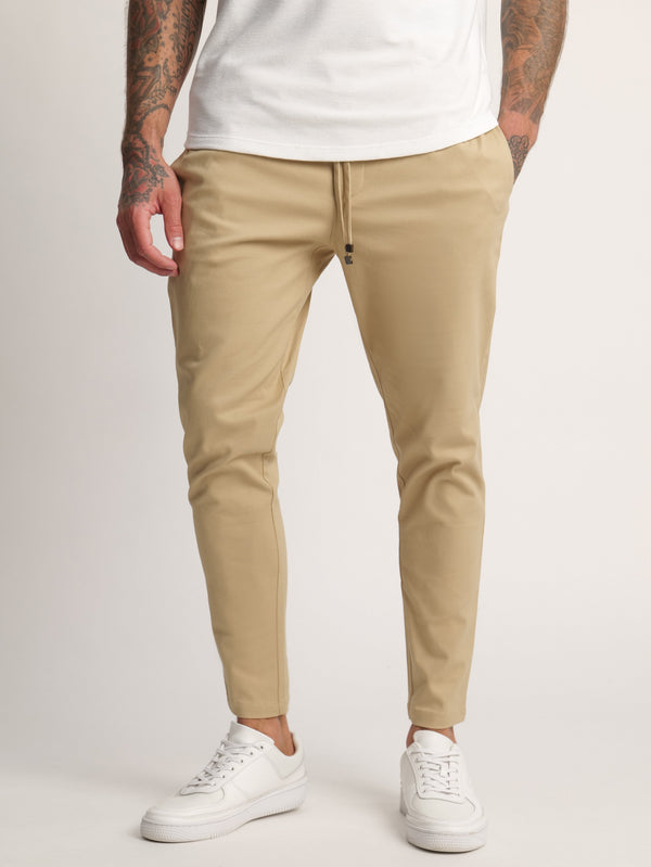 WOVEN PANTS Beige / 46