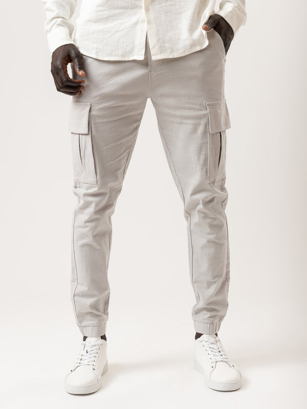 CARGO PANTS Light Gray / 46