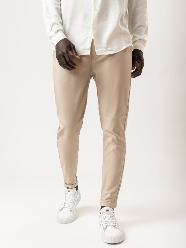 WOVEN PANTS Stone / 46