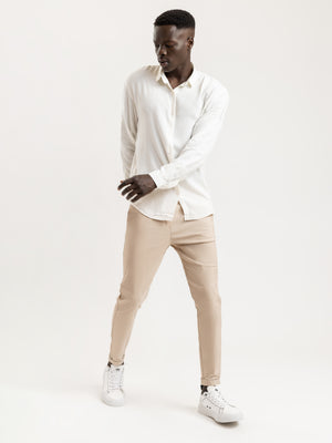 WOVEN PANTS Stone / 46