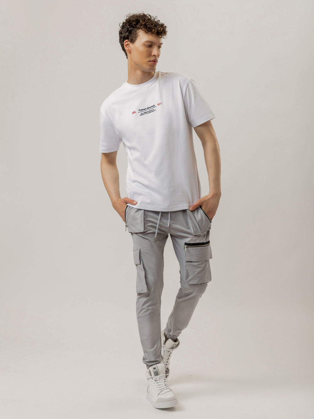 CARGO PANTS Light Gray / 46