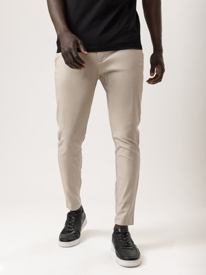 WOVEN PANTS Beige / 46