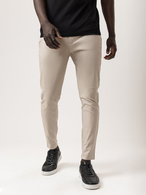 WOVEN PANTS Beige / 46