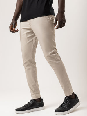 WOVEN PANTS Beige / 46