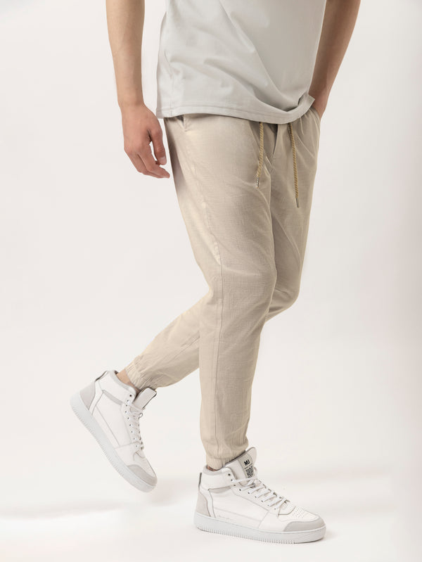 WOVEN PANTS Stone / 46