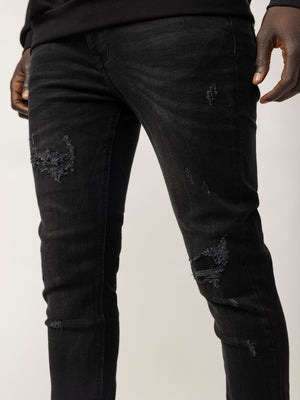 FASHION JEANS Black / 38
