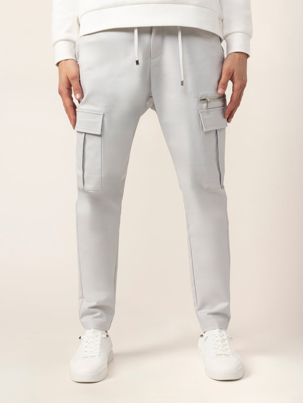 CARGO PANTS Light Gray / 48