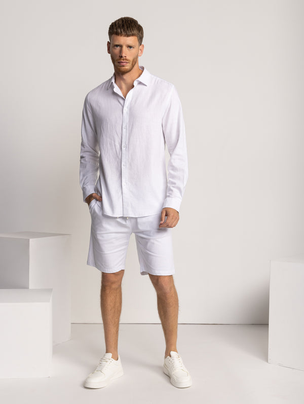 FASHION BUTTONED SHIRT White / XXL