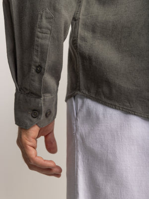 FASHION BUTTONED SHIRT Khaki / XXL