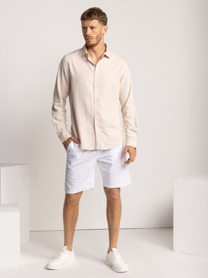 FASHION BUTTONED SHIRT Stone / XXL