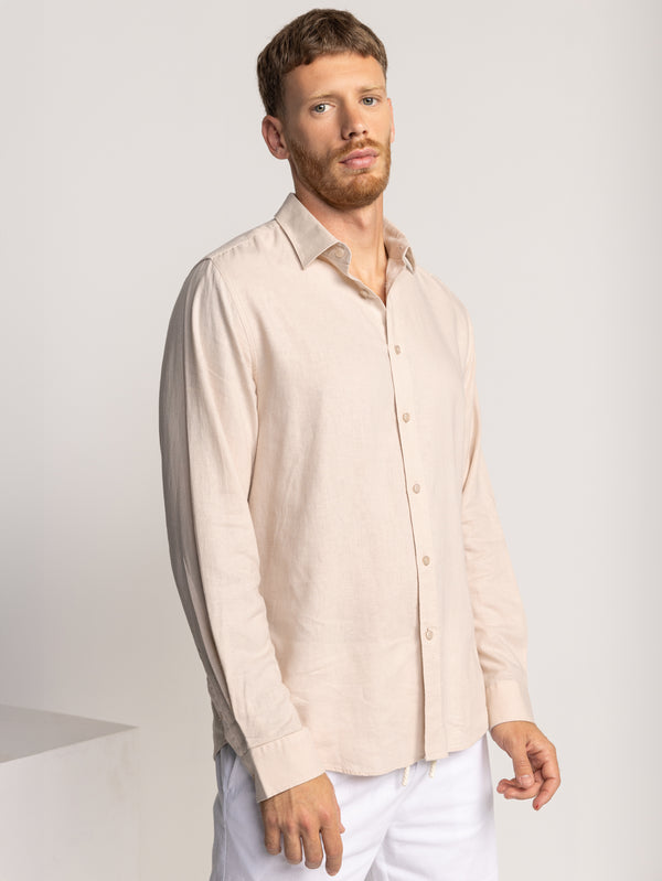 FASHION BUTTONED SHIRT Stone / XXL