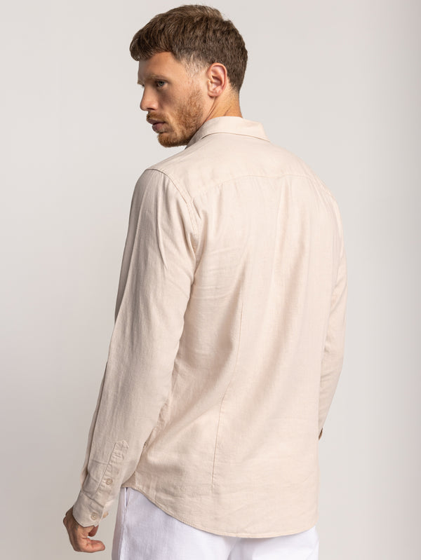 FASHION BUTTONED SHIRT Stone / XXL
