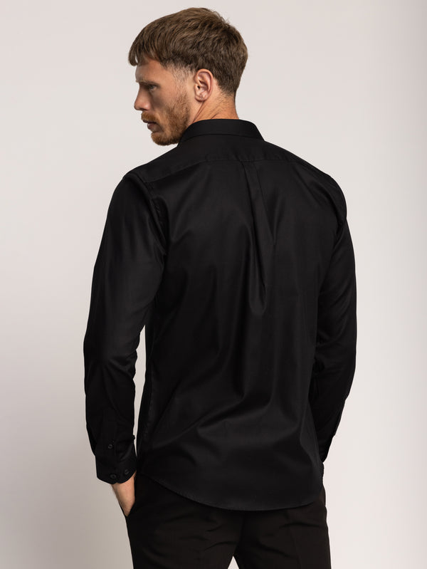 PREMIUM BUTTONED SHIRT Black / XXL