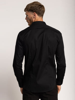 PREMIUM BUTTONED SHIRT Black / XXL