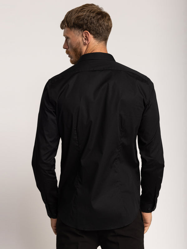 PREMIUM BUTTONED SHIRT Black / XXL