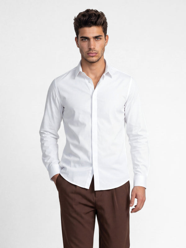 PREMIUM BUTTONED SHIRT White / XXL