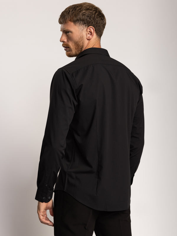 PREMIUM BUTTONED SHIRT Black / XXL