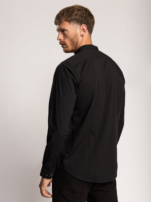 PREMIUM BUTTONED SHIRT Black / XXL