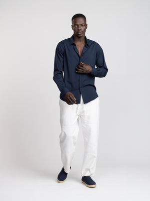PREMIUM BUTTONED SHIRT Navy / XXL
