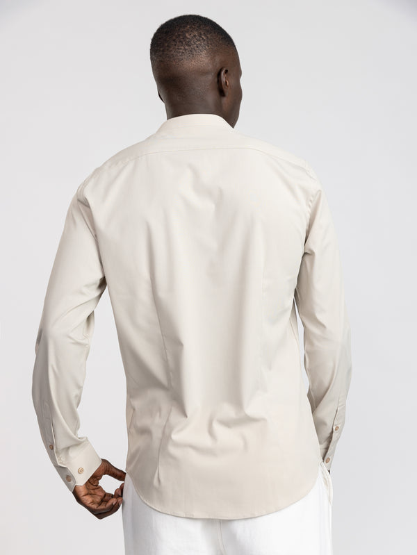 PREMIUM BUTTONED SHIRT Stone / XXL